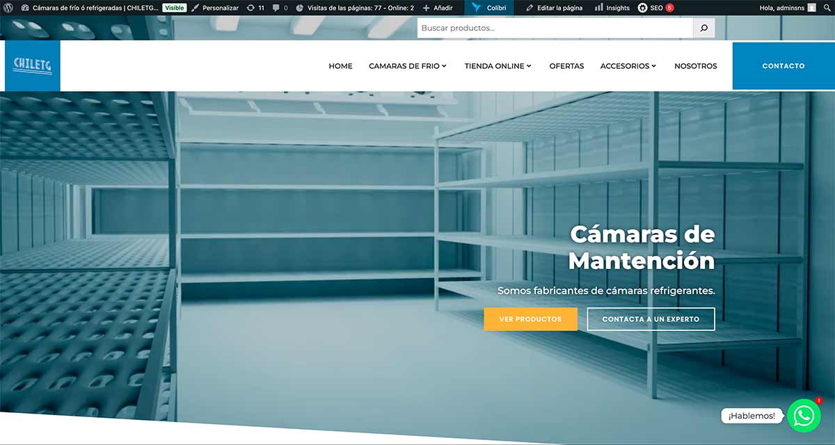 Venta de Cámaras Frigoríficas en Chile