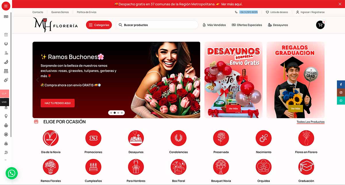 Floreria Online en Chile