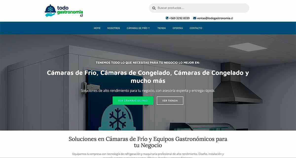 cámara de frio 2x2 en Santiago